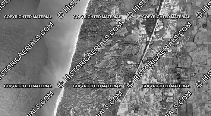 Donald C. Cook Nuclear Plant - 1955 Aerial (newer photo)